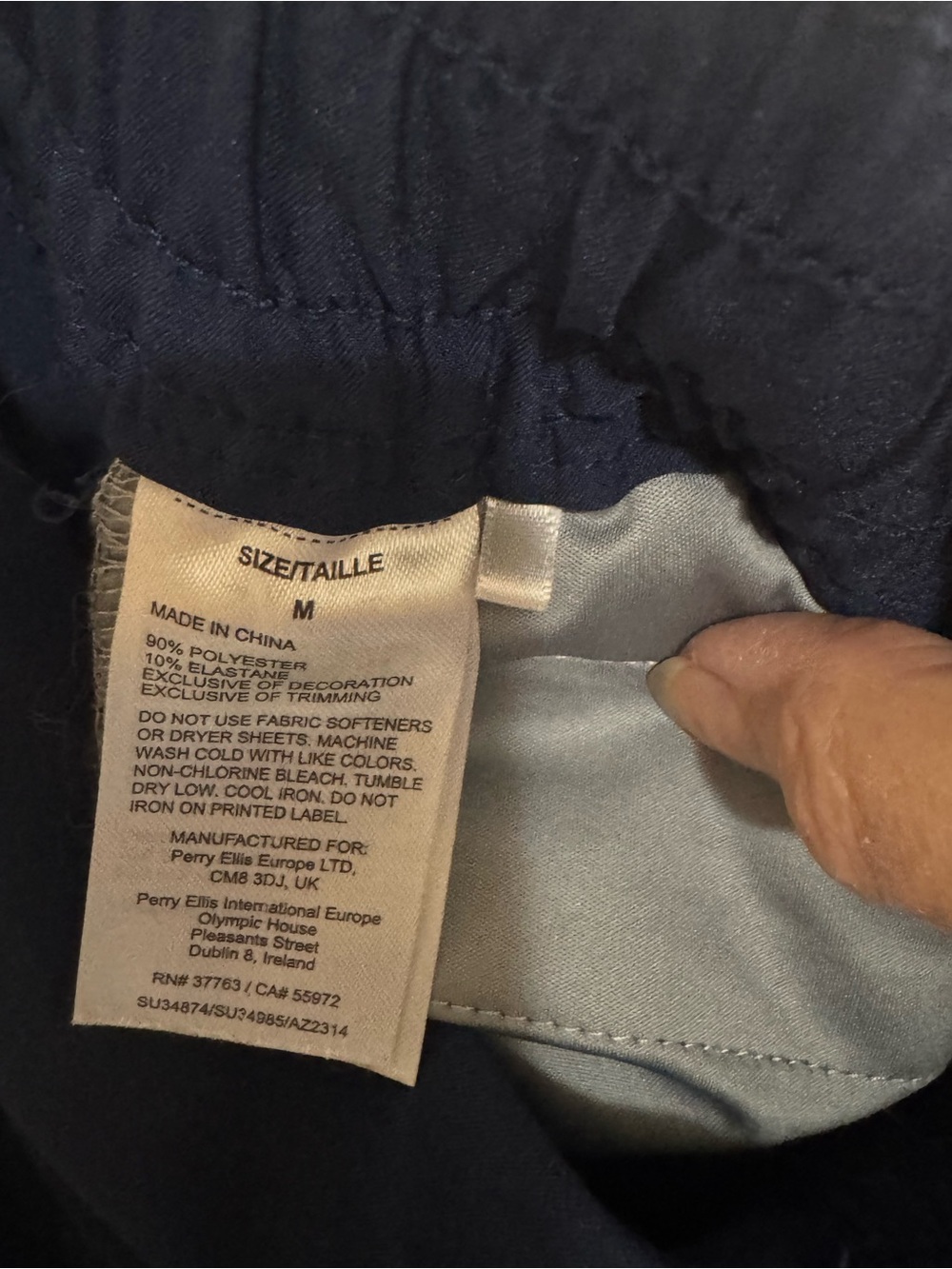 Navy Elastic-Waist Jogger Pants - Picture 4 of 7